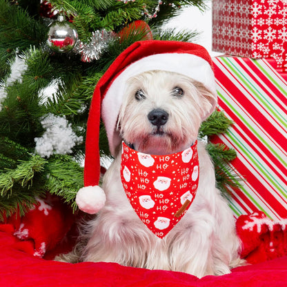 ADOGGYGO Christmas Dog Bandanas, Snowman Santa Xmas Pet Scarf, Multi Size Offered, Red Green Christmas Bandana for Small Dogs Pets (Small)