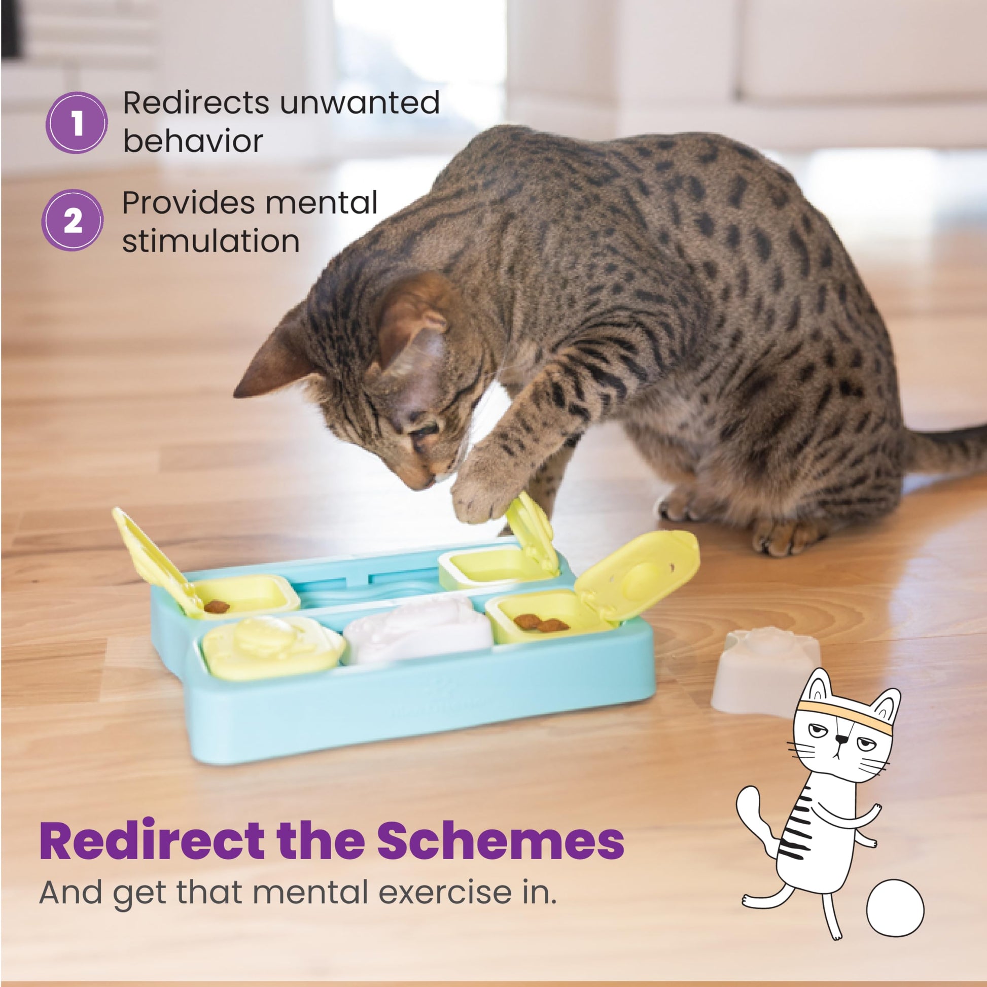 Catstages Nina Ottosson Kitty Cube Puzzle Cat Toy. Chosen for real quality, fits naturally into