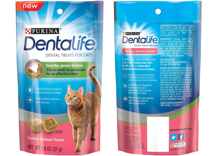 Purina Dentalife Dental Treats for Cats Bundle; Savory. Chosen for real quality, fits naturally