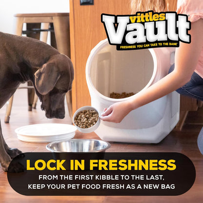 Gamma2 Vittles Vault Stackable Dog Food Storage Container with Sealing Lid, Up to 60 lbs Dry Pet Food Storage Container, USA-Made - [14.5" L x 19" H]