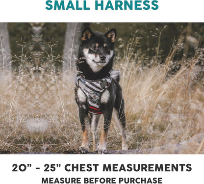 Embark Adventure Dog Harness, Reflective Trim No Pull Dog Harnesses for Small Sized Dogs - Military Grade Nylon, Front Clip with Gel Lined Handle.