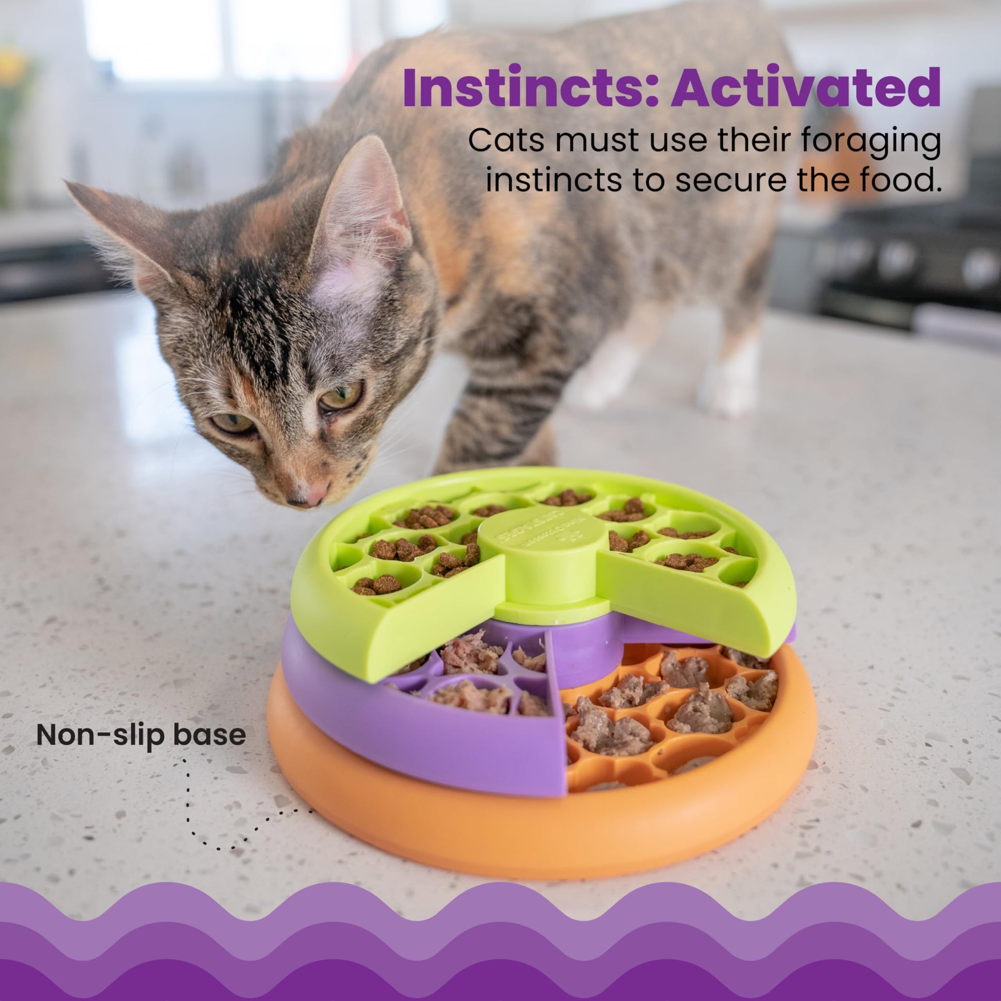 Catstages Nina Ottosson Kitty Lickin' Layers Cat Toy. Chosen for real quality, fits naturally into