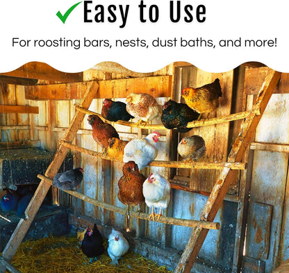 Dust Bath Herb Blend for Chickens - Keep Feathers Clean & Healthy - Food Grade, Natural Nesting Box Herbs for Bedding, Coop Floor, USA (12 oz)