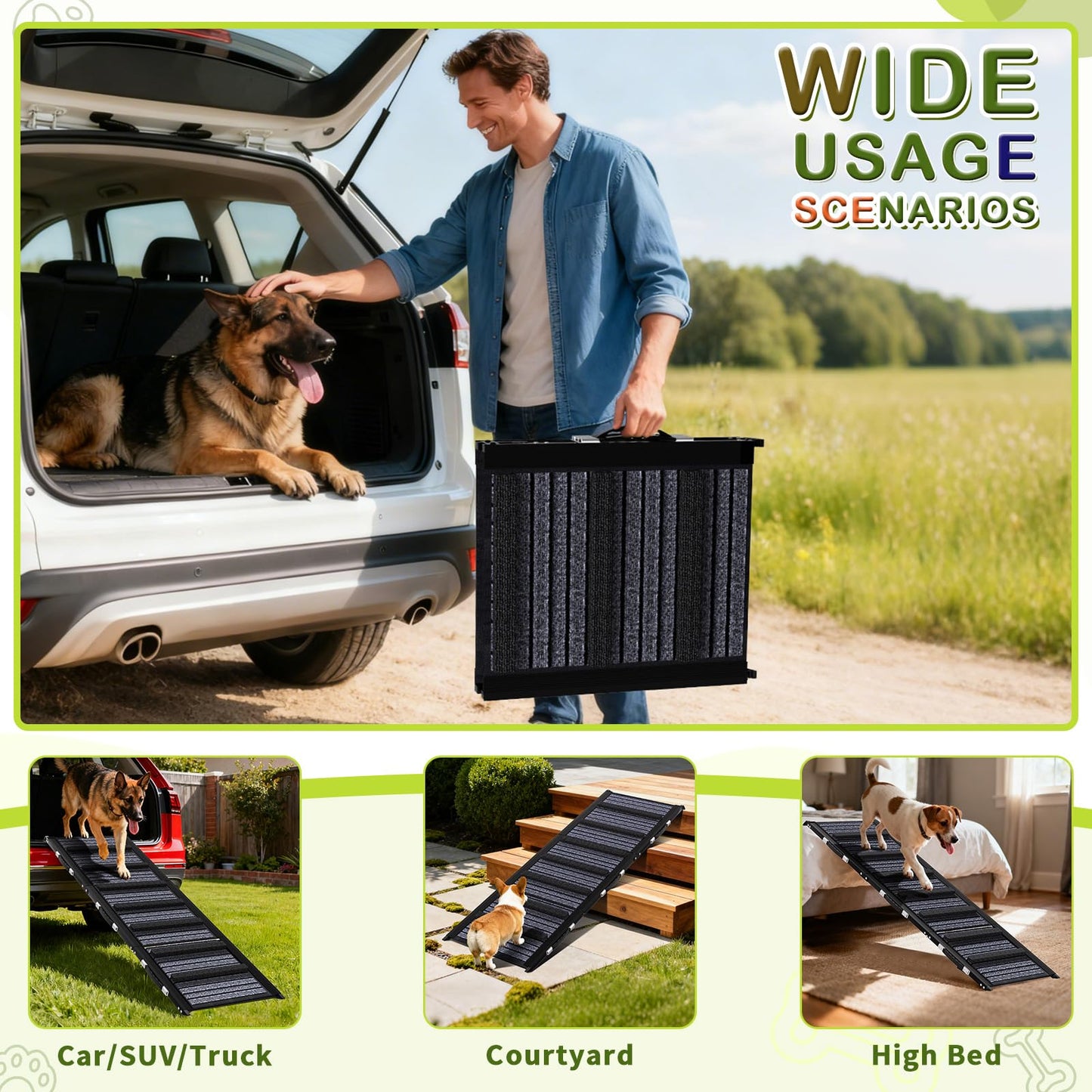 TNELTUEB Adjustable Dog Ramp. Chosen for real quality, fits naturally into modern pet homes.