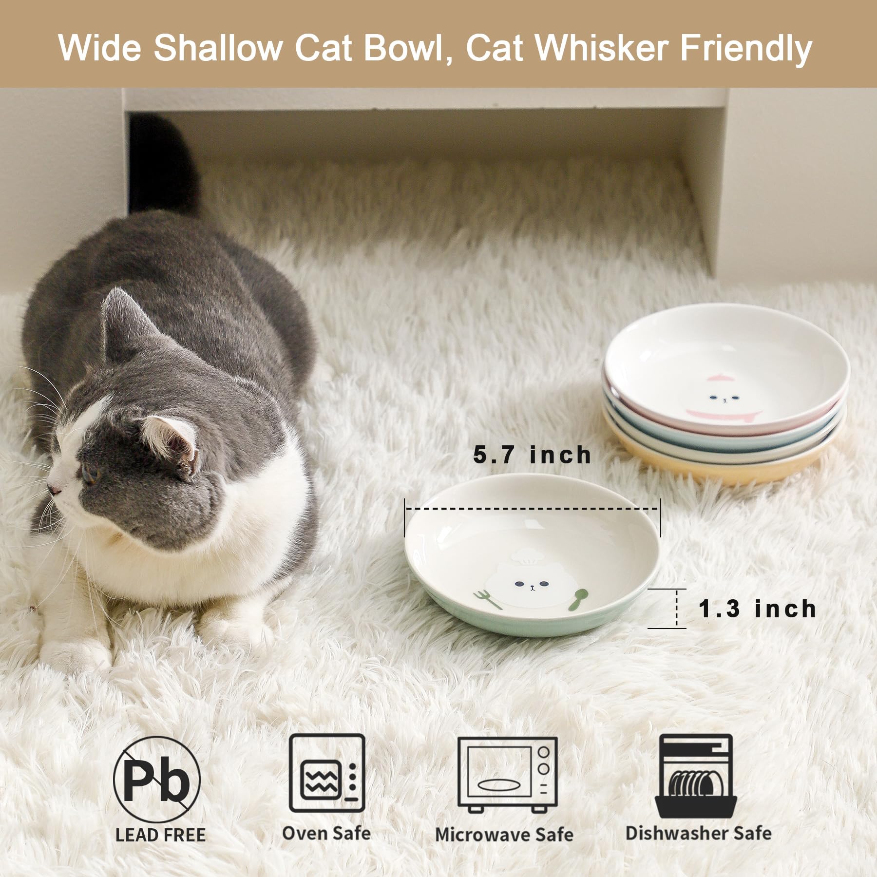 Seyatoo Ceramic Cat Bowls Set. Chosen for real quality, fits naturally into modern pet homes.