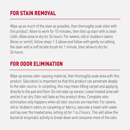Nature’s Miracle Advanced Stain and Odor Eliminator Dog Spray, Fresh Scent, Severe Mess Enzymatic Formula For Tough Pet Messes, 32 Ounces