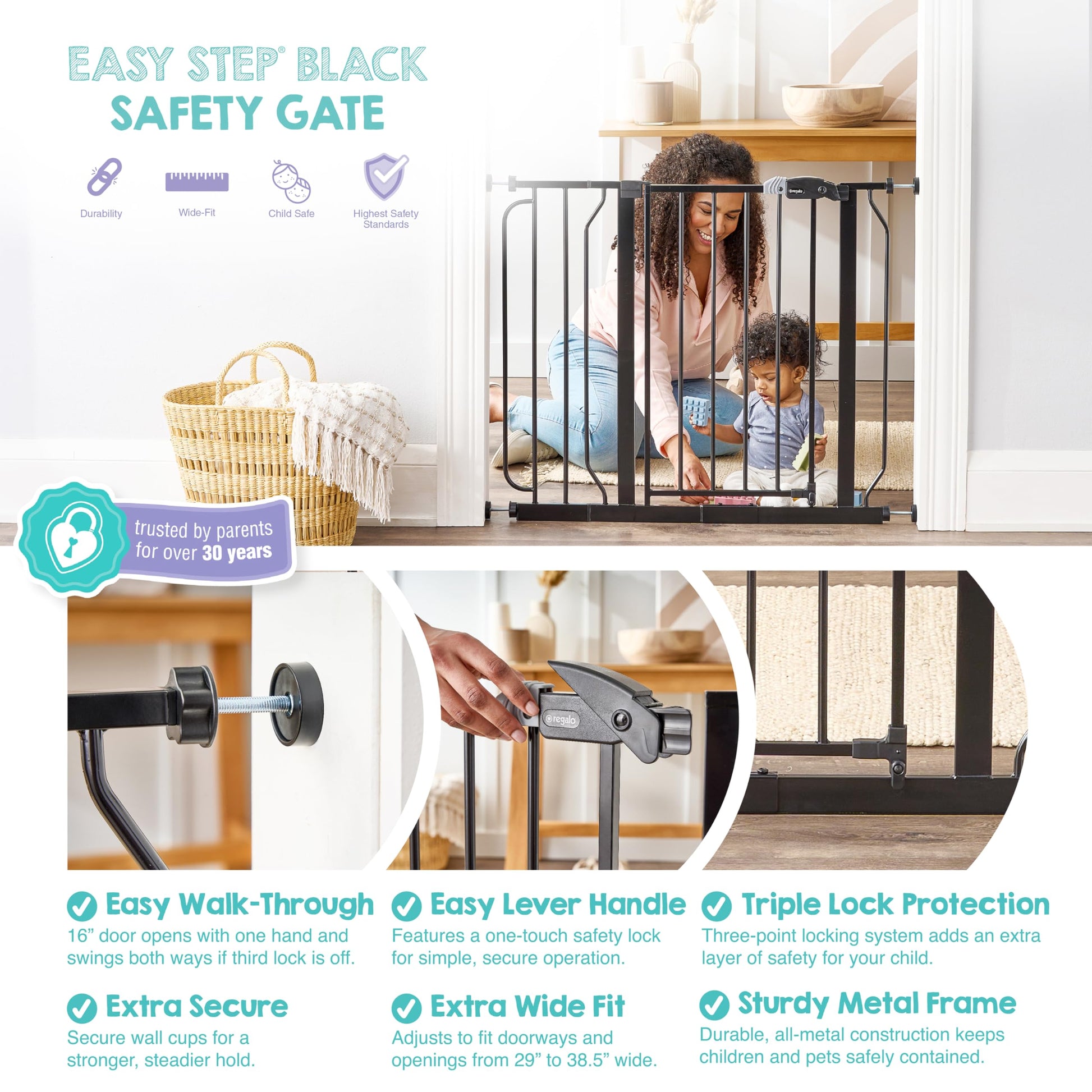 Regalo Safety 29". Chosen for real quality, fits naturally into modern pet homes.