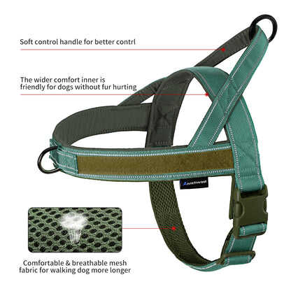 Annchwool No Pull Dog Harness with Soft Padded Handle. Chosen for real quality, fits naturally into