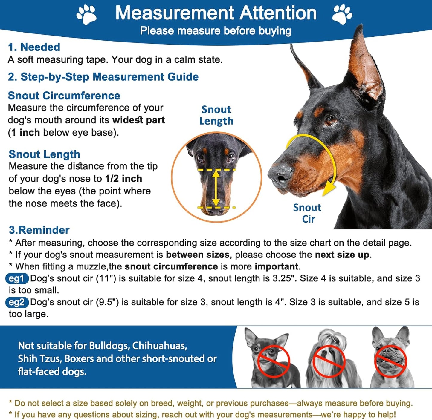 BARKLESS Dog Muzzle, Basket Muzzle Anti Biting Chewing, Sturdy Lightweight Cage Mouth Cover for Small Medium Large Sized Dogs, Allows Panting Drinking, Suitable for Grooming Trimming Training
