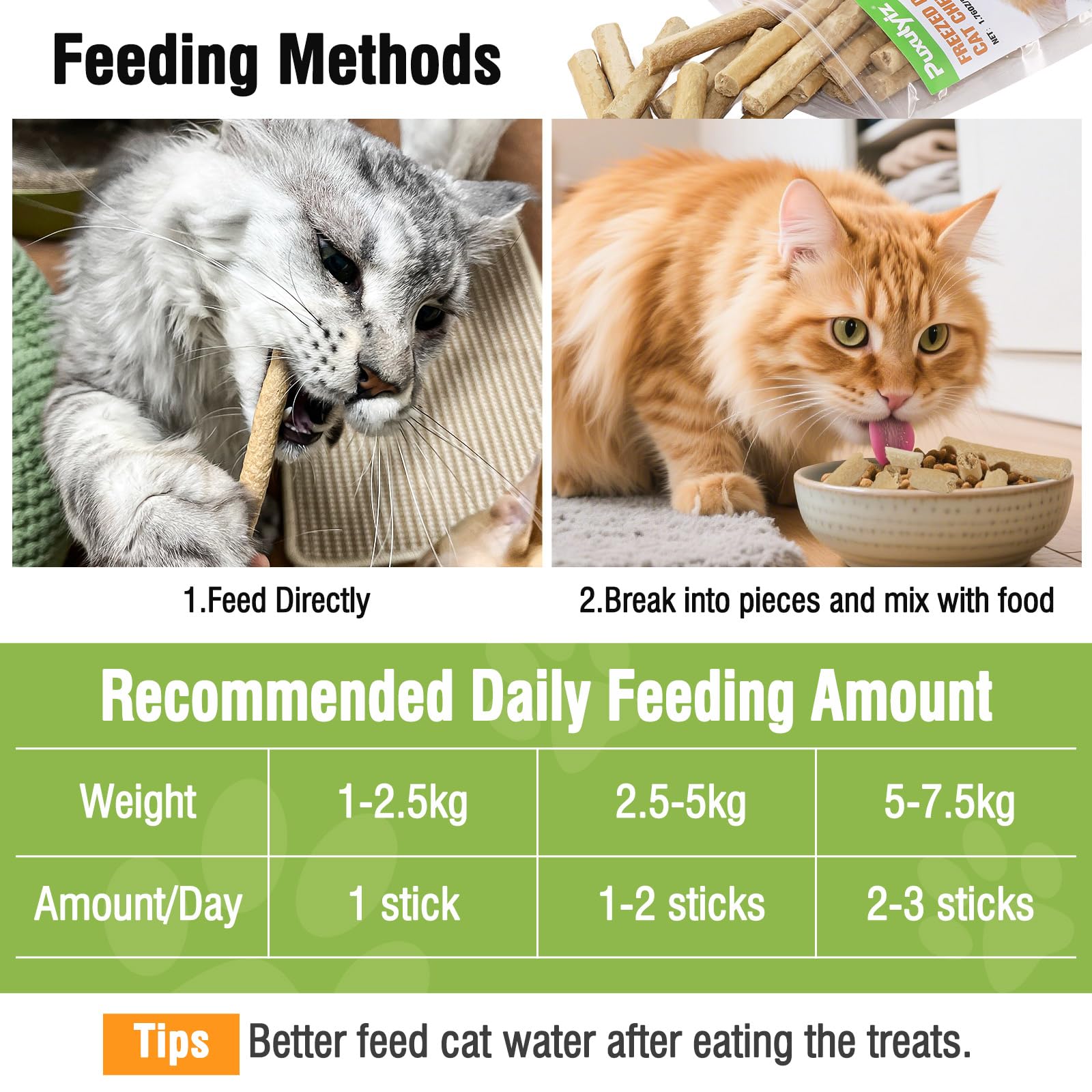 Puxulyiz Freezed Dried Cat Chew Sticks. Chosen for real quality, fits naturally into modern pet