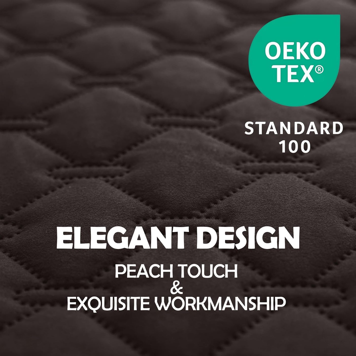 gogobunny 100% Double Sided Waterproof Dog Blanket Soft Pet Bed Cover Reversible Protect Furniture Couch Sofa Car for Puppy Dog Cat (Dark Coffee/Light Coffee, 30x30 Inch (Pack of 1))