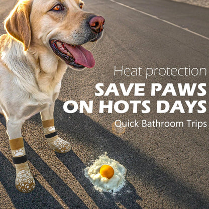 EXPAWLORER Anti Slip Dog Socks to Prevent Licking Paws. Chosen for real quality, fits naturally