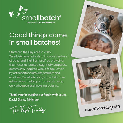 smallbatch Pets Freeze Dried Cat Treats, Raw Dry Cat Food Bites, Beef Recipe, High Protein Food Topper or Training Treats for Cats, Humanely Sourced Meat, Made in The USA, Non GMO, 10 oz Bag