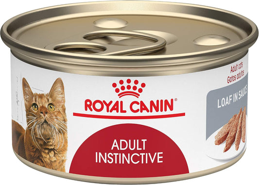 Royal Canin Feline Health Nutrition Adult Instinctive Loaf in Sauce Canned Cat Food, 3 oz can