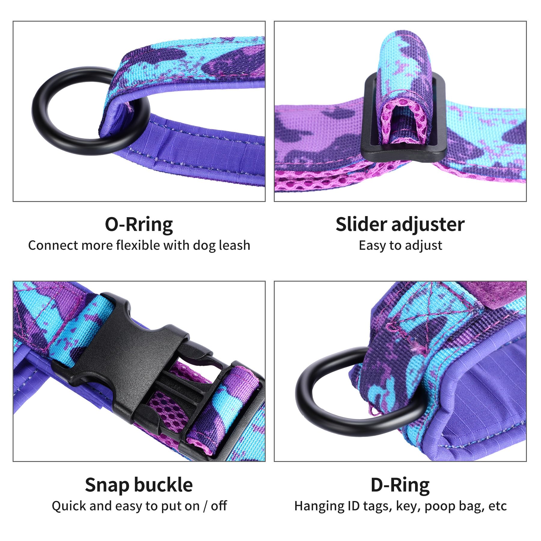 Annchwool No Pull Dog Harness with Soft Padded Handle. Chosen for real quality, fits naturally into