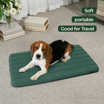 BALANCE Dog Crate Pad, Dog Foam Crate Mat Kennel Pad, Washable Water-Resistant Pet Bed Flat Dogs Cage Mat for Large Dogs