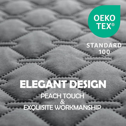 gogobunny 3X Stronger Waterproof Pet Blanket, Scratch Proof Furniture Protector for Dogs Cats, Reversible Cover 30x70 Inch, Dark Grey/Light Grey