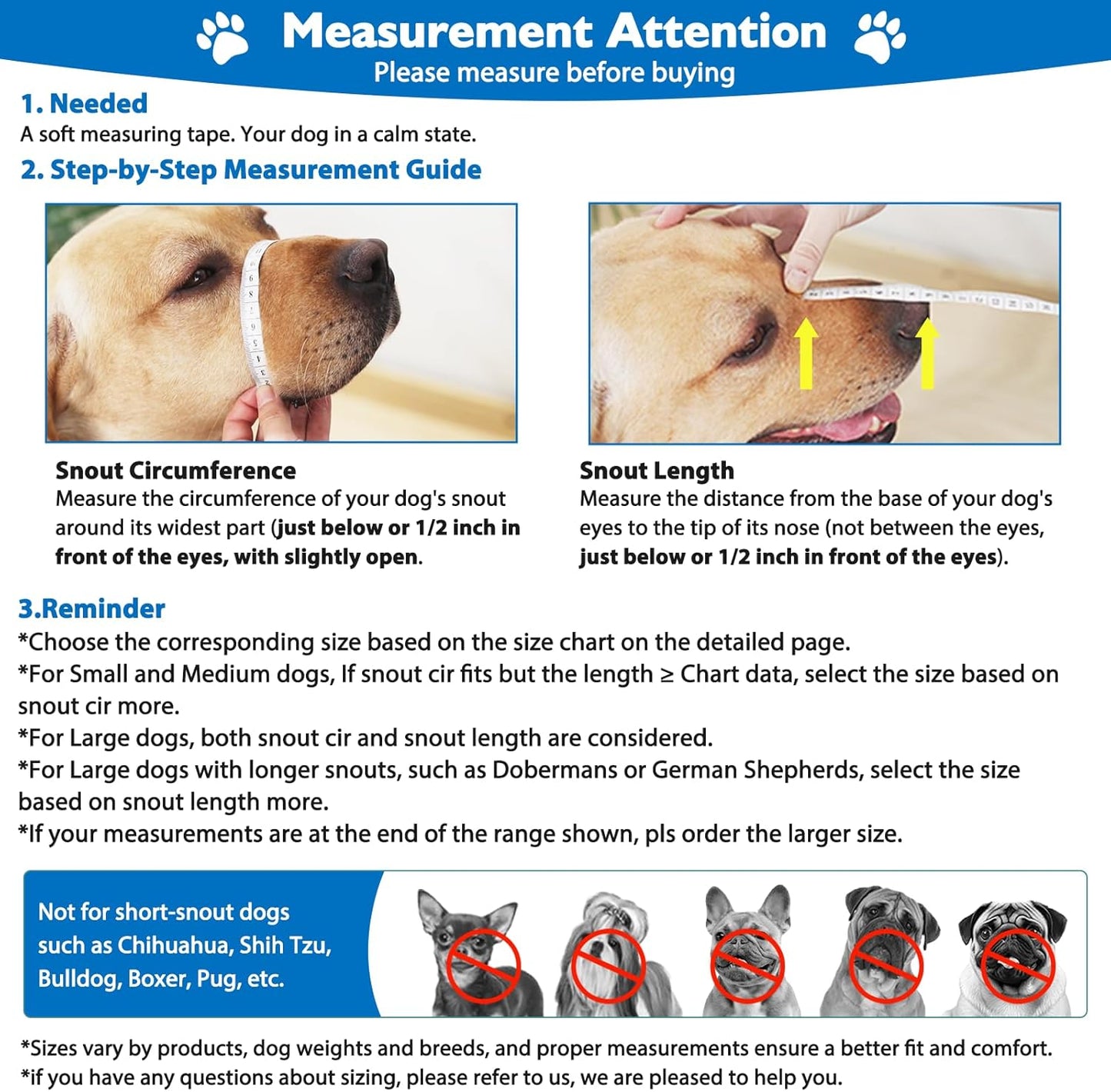 Mayerzon Dog Muzzle, Breathable Basket Muzzles for Small, Medium, Large and X-Large Aggressive Dogs Beagle German Shepherd Doberman, Cage Mouth Guard Stop Biting Chewing for Grooming Training
