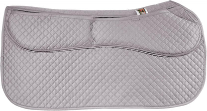 ECP Equine Comfort Products Thermoregulating Western Saddle Pad, Machine Washable Contoured Fit, Water Absorbing, Therapeutic, Shock Absorbing with Adjustable Memory Foam Shims