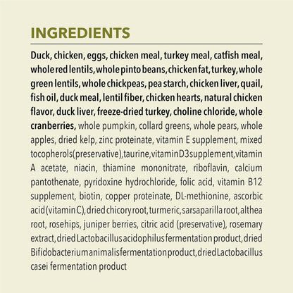 ACANA Grain-free Dry Cat Food Grasslands Chicken Duck Turkey Fish and Quail 10lb Bag