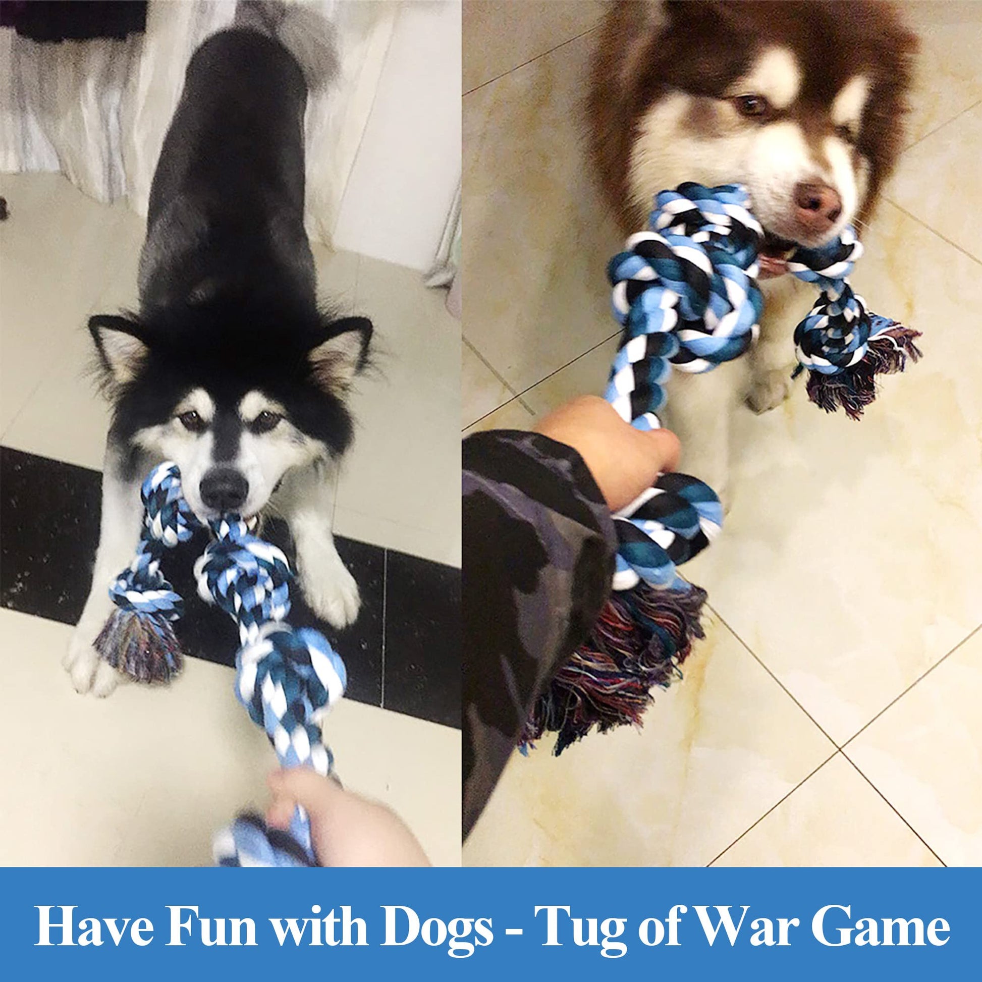 LECHONG Dog Toys for Aggressive Chewers Tough Rope. Chosen for real quality, fits naturally into