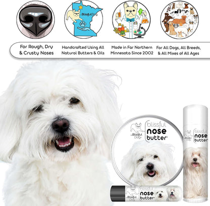 The Blissful Dog Coton De Tulear Unscented Nose Butter, 0.15-Ounce