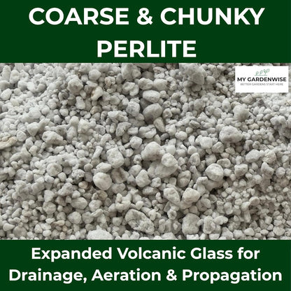 Perlite for Plants, Coarse and Chunky Horticultural Perlite, Organic Perlite for Gardening Indoor & Outdoor, Perlite Bulk Bag, Made in USA (5 quarts)