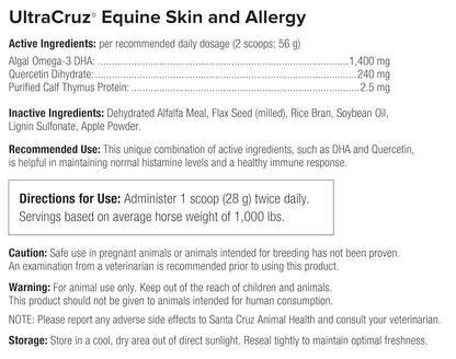 UltraCruz® Equine Skin and Allergy, 4 lb