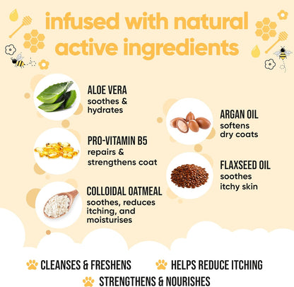 Itch Relief Dog Shampoo by Buddycare | with Aloe Vera and Pro Vitamin B5 (50.72oz)