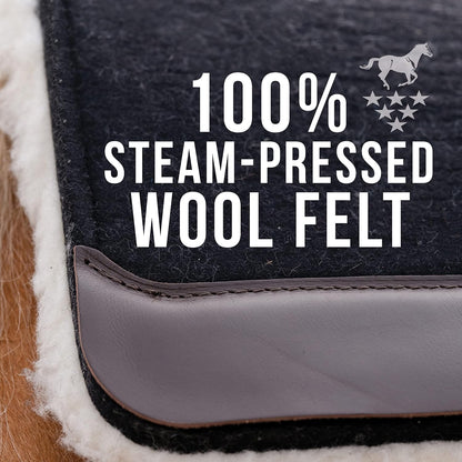 Professional's Choice 100% Steam-Pressed Wool Felt Saddle pad