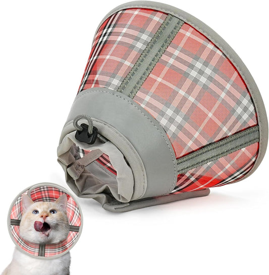 Cat Cone Collar Soft, Cat Recovery Collar for Large Medium Small Cats Kittens, Pet Cone Alternative After Surgery
