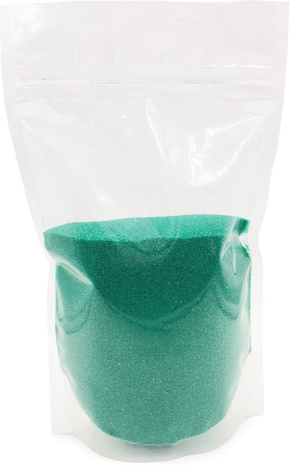 Green Sand - Fine Sand for Zen Garden, Resin Incense Burner, Smudge Bowl, Ritual Incense, Cast Iron Cauldron, Unity Ceremony, Sensory Bin Table, Mandalas, Crafts by Alternative Imagination (1 Pound)