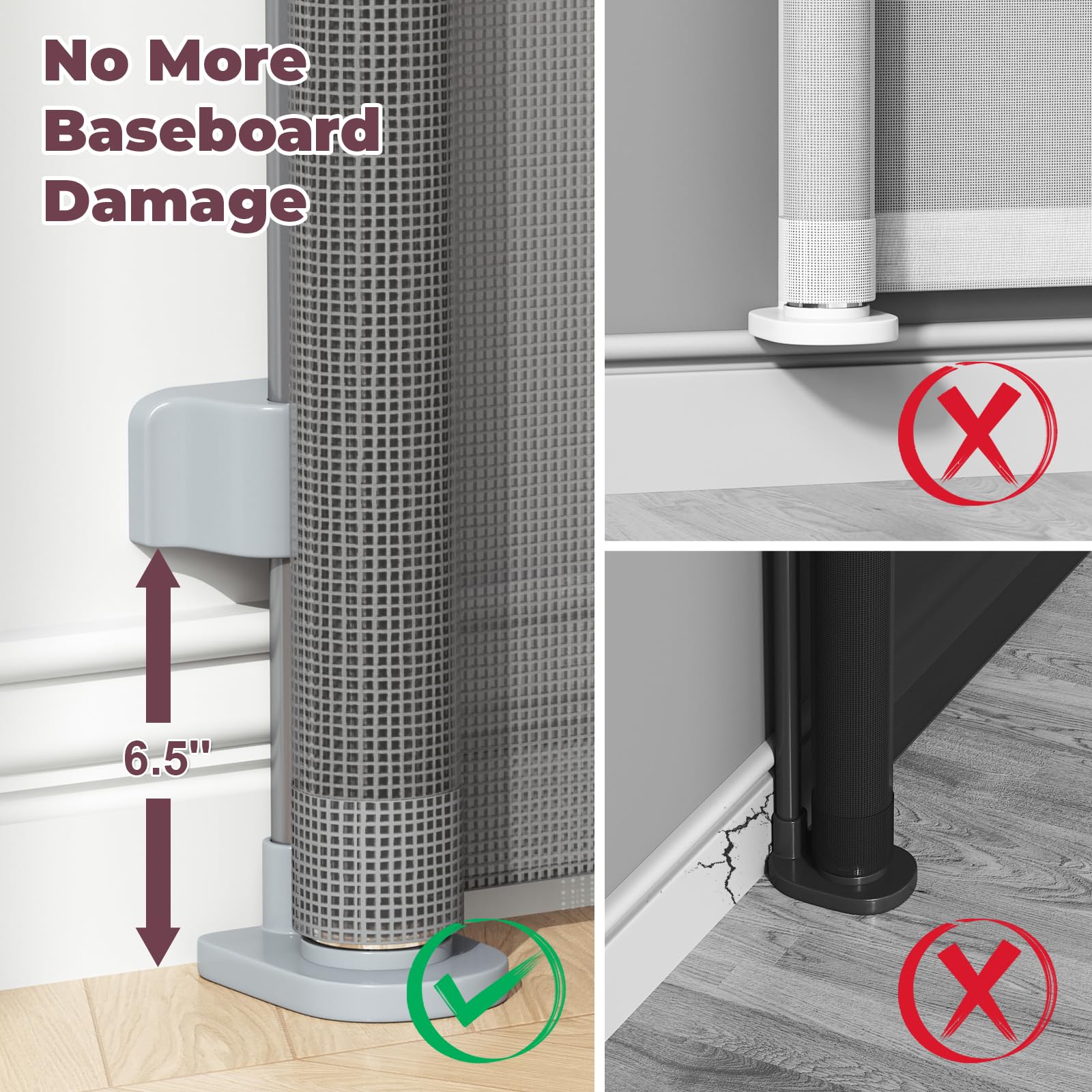Cideny Retractable Baby Gate for Stairs & Doorways. Chosen for real quality, fits naturally into