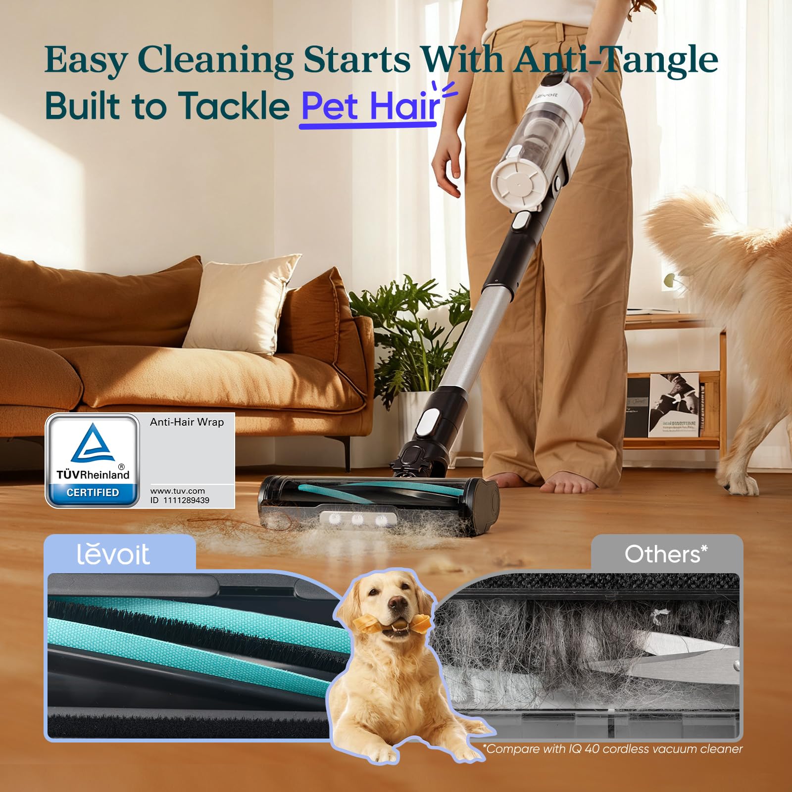 Levoit Cordless Vacuum Cleaner. Chosen for real quality, fits naturally into modern pet homes.