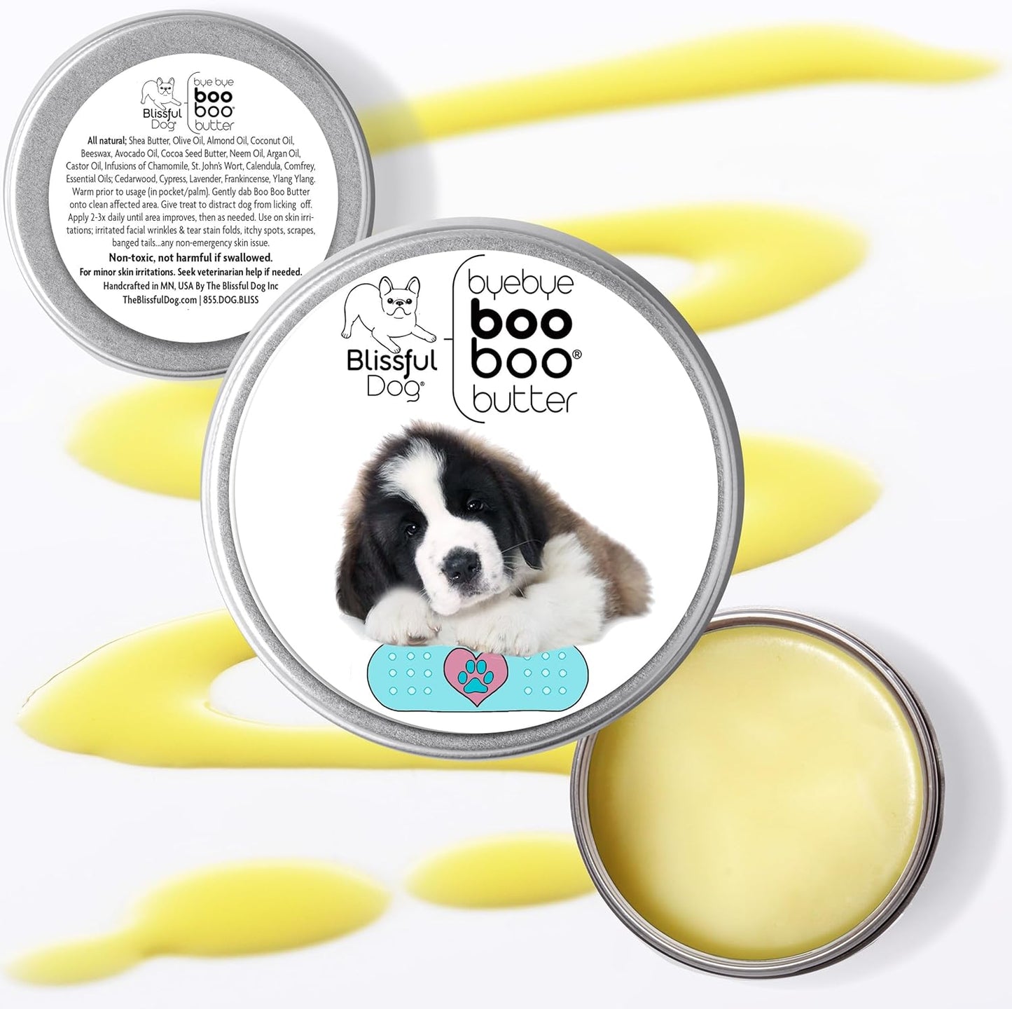 The Blissful Dog Saint Bernard Boo Boo Butter, 16 oz.