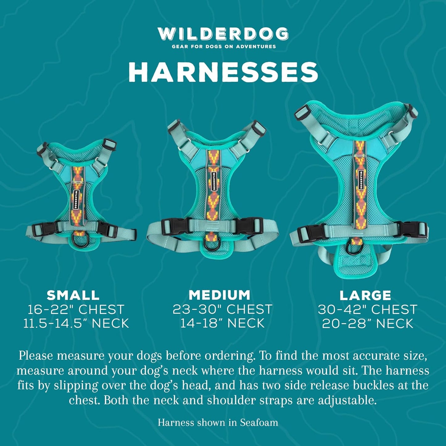 Wilderdog Lightweight Dog Harness with Reflective Straps - Small - Sienna