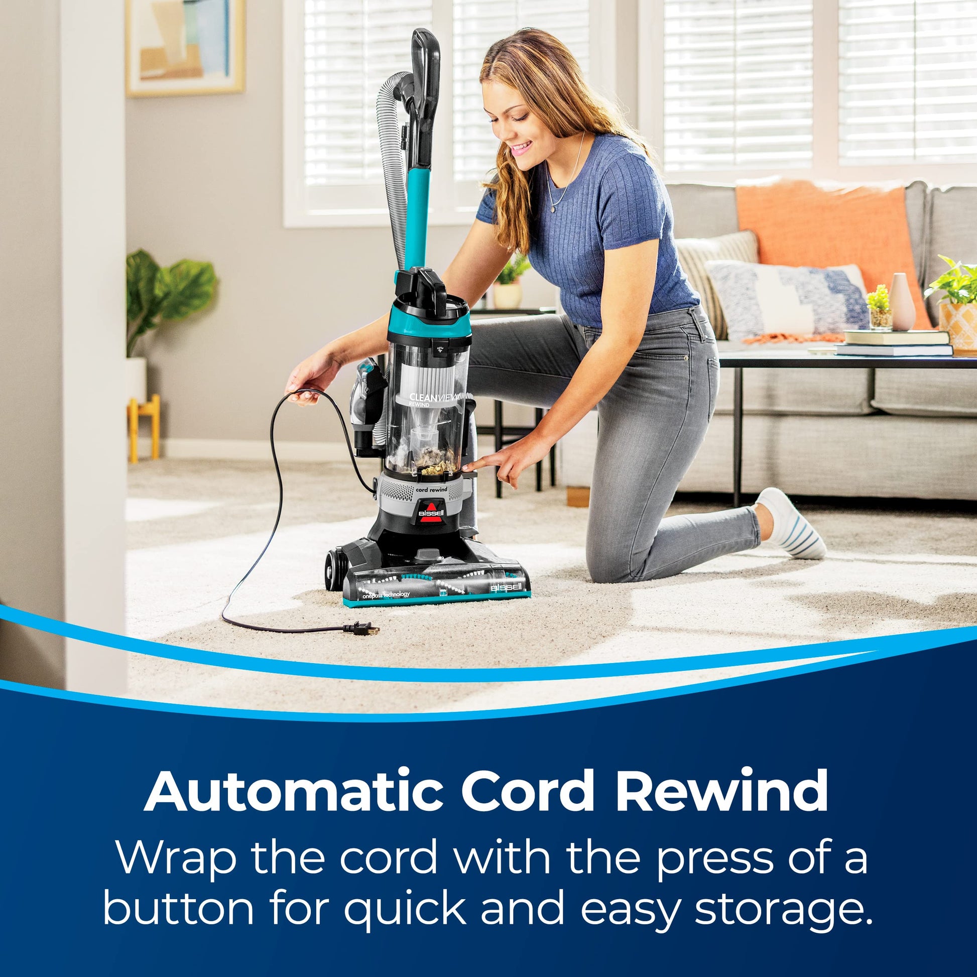 Bissell CleanView Rewind Pet Bagless Vacuum with. Chosen for real quality, fits naturally into