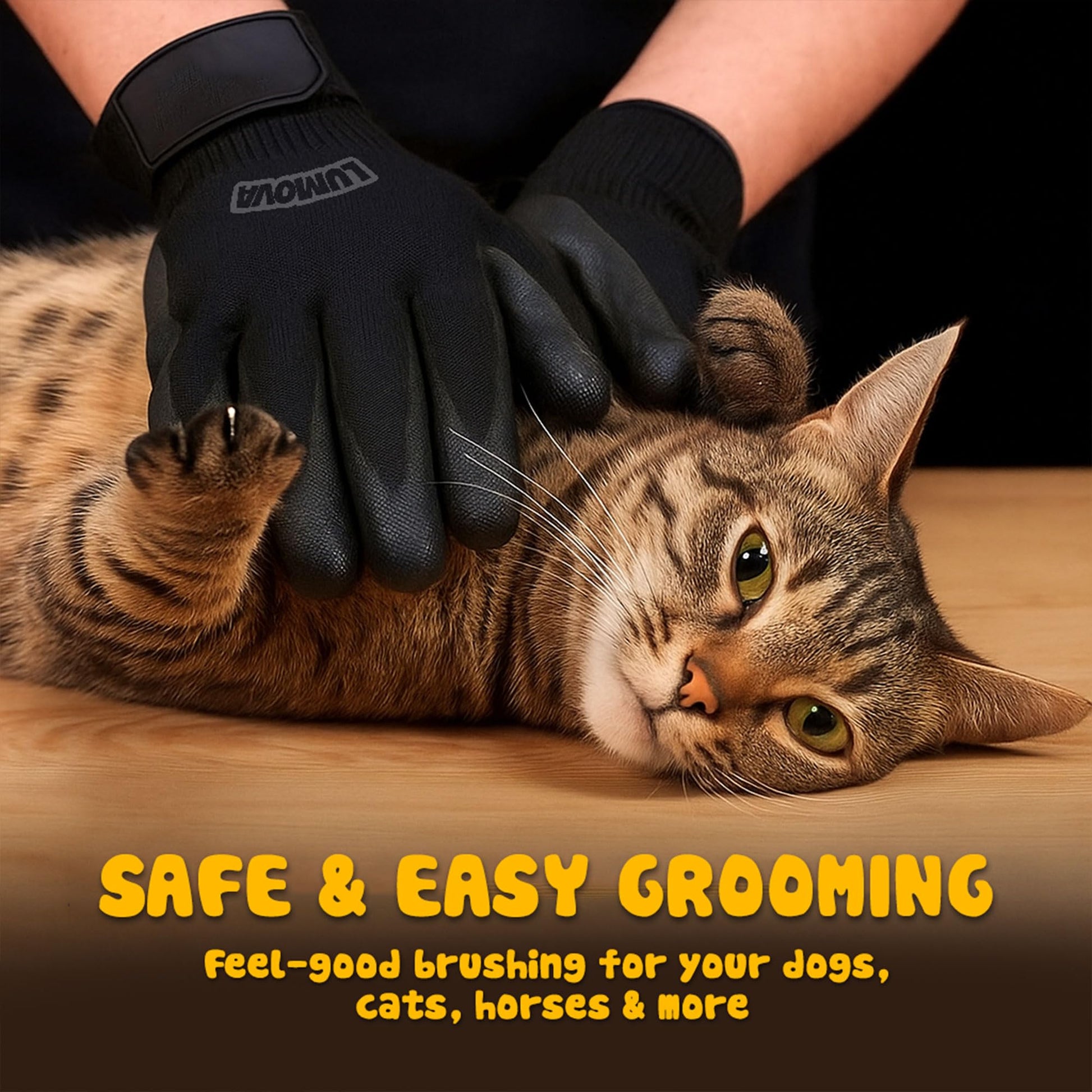 Lumova Pet Grooming Glove. Chosen for real quality, fits naturally into modern pet homes.