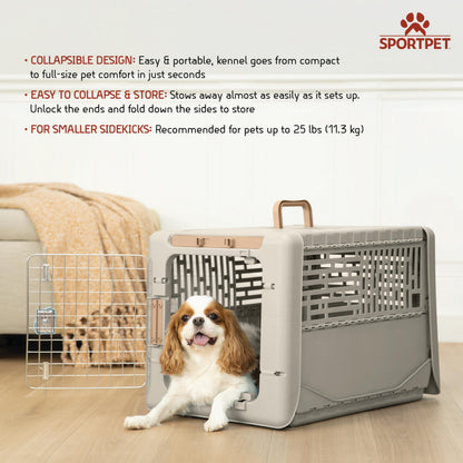 SportPet Designs Collapsible Small Pet Travel Carrier. Chosen for real quality, fits naturally into