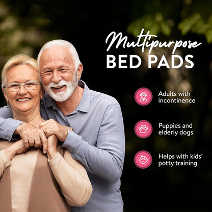 Inspire Extra Large Super Absorbent Disposable Bed Pads for Incontinence Ultra Thick and Absorbent Bed Pads Disposable Adult | Puppy Pads | Pee Pads for Adults (Gray 36" x 36")