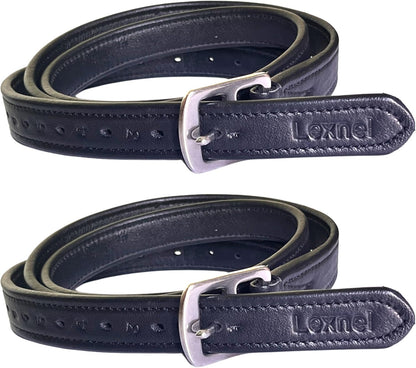 Non-Stretch Soft Stirrup Leather with Stainless Steel Hardware 1 Pair Pack of 2