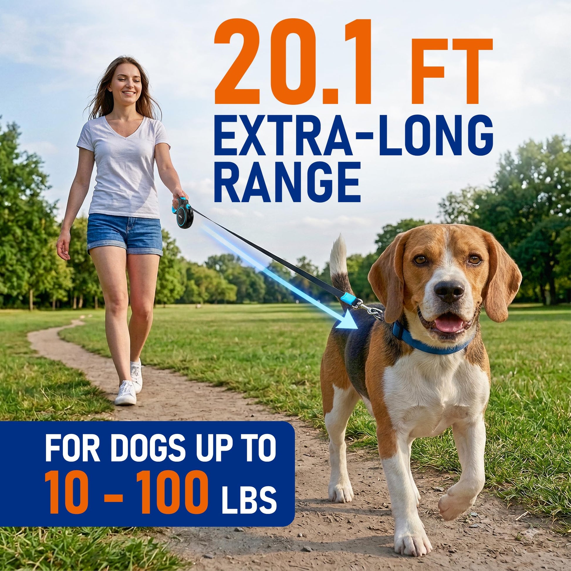 20.1 ft Retractable Dog Leash for Dogs 10. Chosen for real quality, fits naturally into modern pet