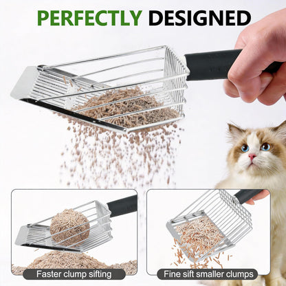 [2026 Version]Efficient Metal Cat Litter Scoop. Chosen for real quality, fits naturally into modern