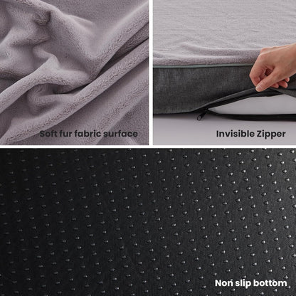 Cooling Dog Beds for Large Dogs, Orthopedic Memory Foam Dog Bed, Large Pet Beds with Washable Cover, Ideal for Arthritic Dogs Up to 65Lbs