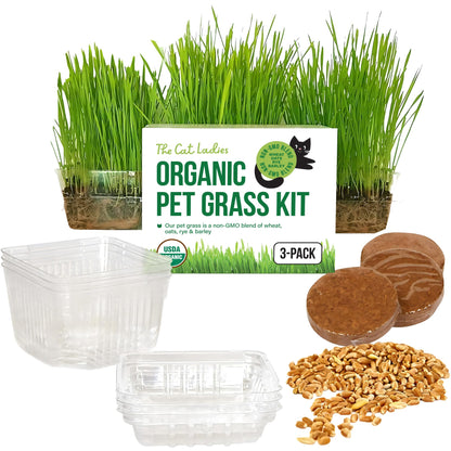 The Cat Ladies Cat Grass for Indoor Cats. Chosen for real quality, fits naturally into modern pet