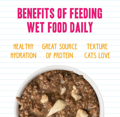 Weruva BFF Minced Natural Wet Cat Food, Tuna and Salmon Soulmates in Gelee, 10oz Can, Pack of 12