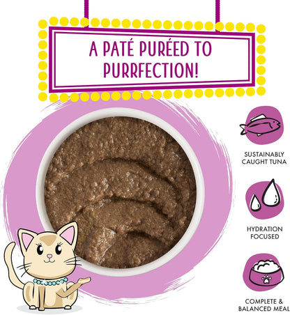 Weruva Wet Cat Food, Tic Tac Whoa with Tuna and Salmon Pate, 3oz Can, Pack of 12
