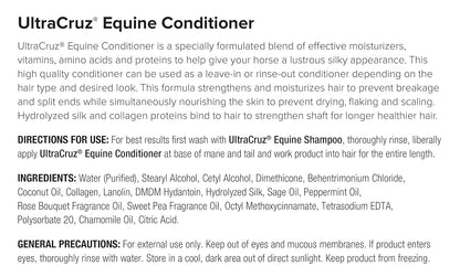 UltraCruz Equine Oatmeal Horse Shampoo and Conditioner Bundle, 32 oz Each