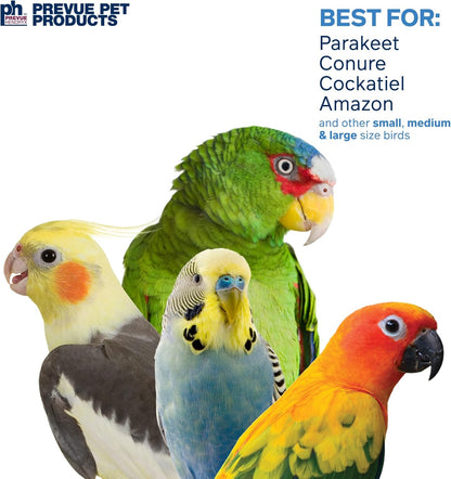 Prevue Pet Products Preen & Pacify Calypso Creations Straw Stacker Bird Toy 62634