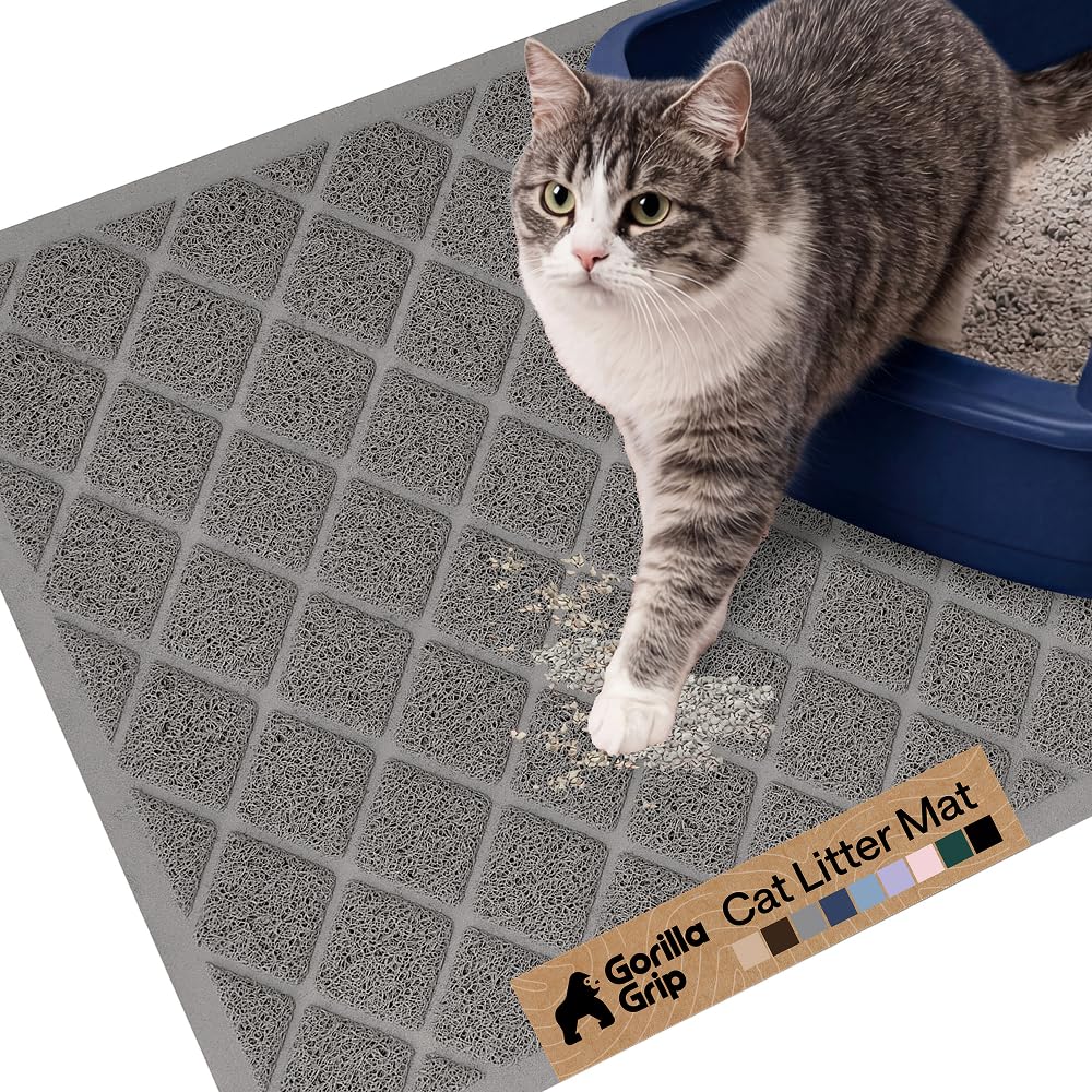 GORILLA GRIP Cat Litter Box Mat. Chosen for real quality, fits naturally into modern pet homes.